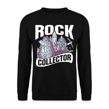 Stone Collector Geologist Geology Student Geology - Unisex Sweatshirt - black - Front - Alina (178cm) & Michal (187cm)