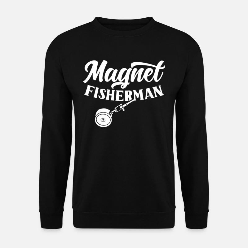 Magnetfischer Magnetfischen Magnet - Unisex Pullover - Schwarz