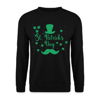 Saint-Patrick Irlande Irlande Gaélique - Sweat-shirt Unisexe - noir - Devant - Alina (178cm) & Michal (187cm)