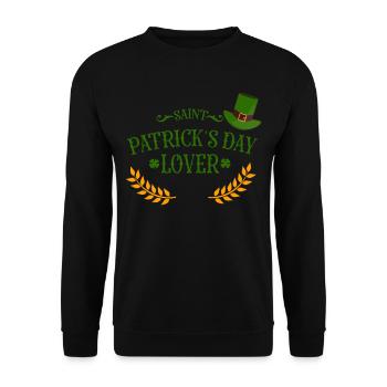 St Patrick's Day lover Irish Ireland Irish - Unisex Sweatshirt - black - Front - Alina (178cm) & Michal (187cm)