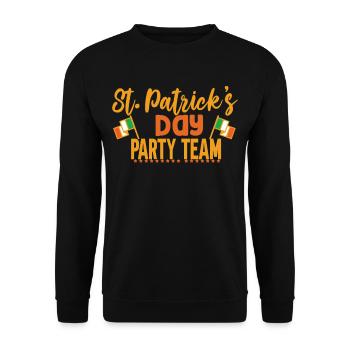 Équipe de la Fête de la Saint-Patrick Irlande Irlandais Irlandais - Sweat-shirt Unisexe - noir - Devant - Alina (178cm) & Michal (187cm)