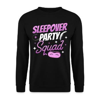 Overnight Party Troupe Sweet Overnight Stay Team - Sweat-shirt Unisexe - noir - Devant - Alina (178cm) & Michal (187cm)