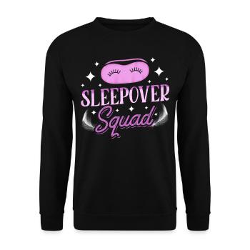 Équipe de nuit Équipe Sweet Party Nuitée - Sweat-shirt Unisexe - noir - Devant - Alina (178cm) & Michal (187cm)