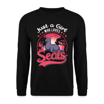 Seal Girls - Sweat-shirt Unisexe - noir - Devant - Alina (178cm) & Michal (187cm)