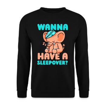 Envie d’une nuitée ? Sweet Party Nuitée - Sweat-shirt Unisexe - noir - Devant - Alina (178cm) & Michal (187cm)