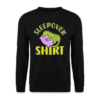 Chemise de nuit NuitÉe Fête - Sweat-shirt Unisexe - noir - Devant - Alina (178cm) & Michal (187cm)