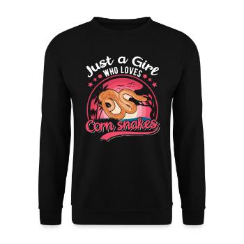 Corn Snake Fille Corn Snake - Sweat-shirt Unisexe - noir - Devant - Alina (178cm) & Michal (187cm)