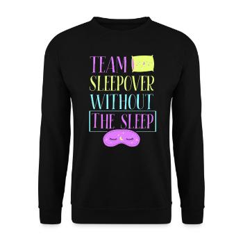 Soirée pyjama d’équipe sans fête mignonne Nuitée - Sweat-shirt Unisexe - noir - Devant - Alina (178cm) & Michal (187cm)