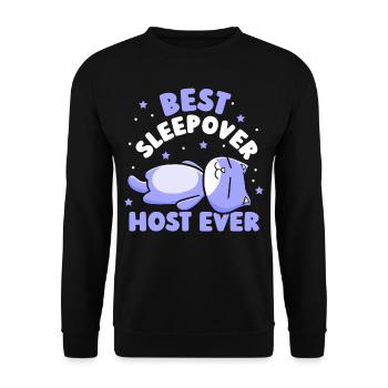 Bester Übernachtungs Gastgeber Aller Zeiten Party - Unisex Pullover - Schwarz - Vorne - Alina (178cm) & Michal (187cm)