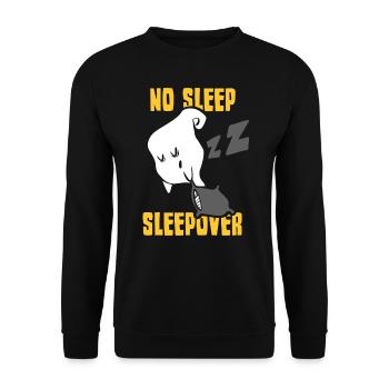 No Sleep Overnight Party Overnight Stay Sweet - Unisex Sweatshirt - black - Front - Alina (178cm) & Michal (187cm)