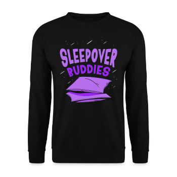 Invités d’une nuit Douce Nuitée Nuitée - Sweat-shirt Unisexe - noir - Devant - Alina (178cm) & Michal (187cm)
