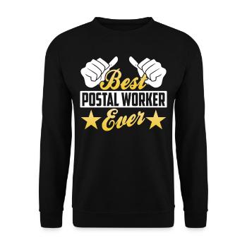 Le meilleur facteur de poste officiel de tous les temps - Sweat-shirt Unisexe - noir - Devant - Alina (178cm) & Michal (187cm)