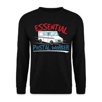 Indispensable facteur facteur - Sweat-shirt Unisexe - noir - Devant - Alina (178cm) & Michal (187cm)
