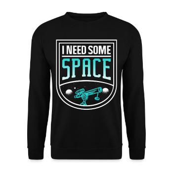 J’ai besoin d’un univers de télescope spatial - Sweat-shirt Unisexe - noir - Devant - Alina (178cm) & Michal (187cm)