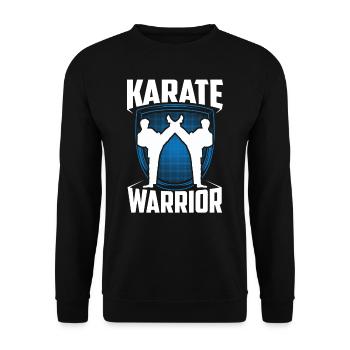 Karate Warrior Martial Arts Fighter Martial Arts - Unisex Sweatshirt - black - Front - Alina (178cm) & Michal (187cm)