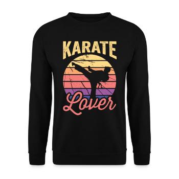 Amateurs de Karaté Arts Martiaux Combattant Arts Martiaux Arts Martiaux - Sweat-shirt Unisexe - noir - Devant - Alina (178cm) & Michal (187cm)
