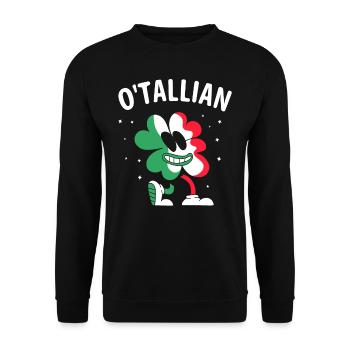 O’tallian Irlandais Irlandais Saint-Patrick - Sweat-shirt Unisexe - noir - Devant - Alina (178cm) & Michal (187cm)