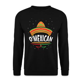 O’Mexicain Irlandais Mexicain Irlandais Irlande - Sweat-shirt Unisexe - noir - Devant - Alina (178cm) & Michal (187cm)
