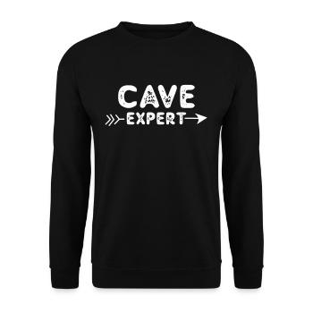 Cave Expert Cave Cave Caving - Unisex Sweatshirt - black - Front - Alina (178cm) & Michal (187cm)