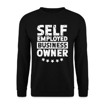 Propriétaire d’entreprise indépendant Travailleur autonome - Sweat-shirt Unisexe - noir - Devant - Alina (178cm) & Michal (187cm)