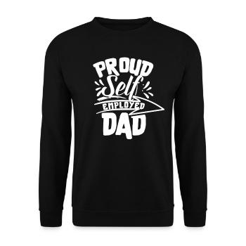 Fier Père travailleur autonome Travailleur autonome - Sweat-shirt Unisexe - noir - Devant - Alina (178cm) & Michal (187cm)