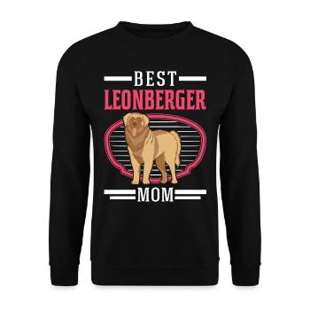 Meilleure maman Leonberger - Sweat-shirt Unisexe - noir - Devant - Alina (178cm) & Michal (187cm)