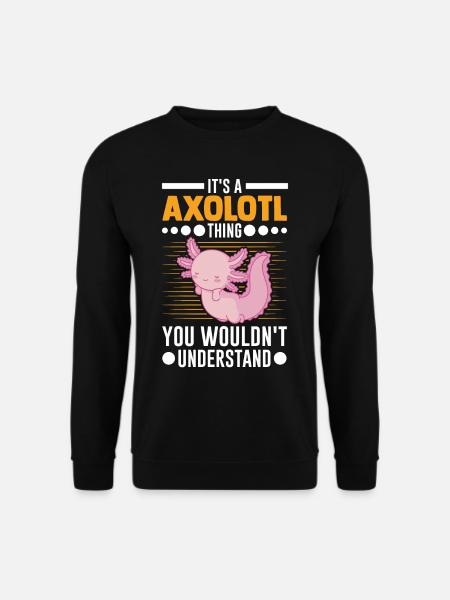 Axolotl Cadeau Queue Lurch - Sweat-shirt Unisexe - noir