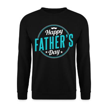 Happy Father's Day Father Daddy Papa Sayings - Unisex Sweatshirt - black - Front - Alina (178cm) & Michal (187cm)