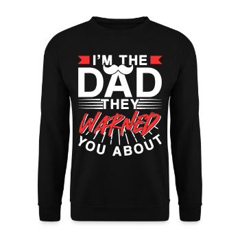 Je suis le Père dont ils vous ont mis en garde - Sweat-shirt Unisexe - noir - Devant - Alina (178cm) & Michal (187cm)