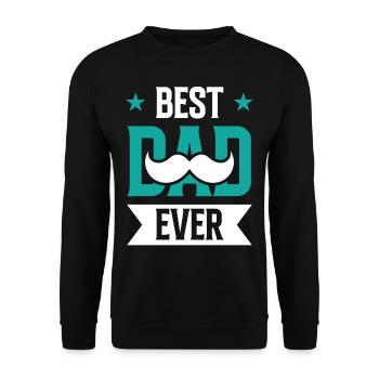 Meilleur père de tous les temps Papa Papa Fête des Pères - Sweat-shirt Unisexe - noir - Devant - Alina (178cm) & Michal (187cm)