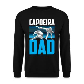 Capoeira Father Hobby Martial Arts Brazilian - Unisex Sweatshirt - black - Front - Alina (178cm) & Michal (187cm)