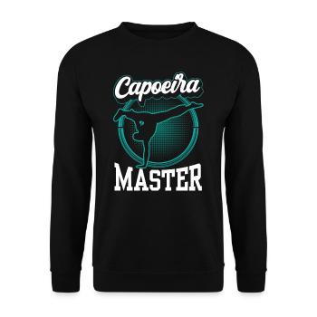 Capoeira Master Hobby Brazilian Martial Arts - Unisex Sweatshirt - black - Front - Alina (178cm) & Michal (187cm)