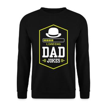 Papa Blague Papa Blagues Père - Sweat-shirt Unisexe - noir - Devant - Alina (178cm) & Michal (187cm)
