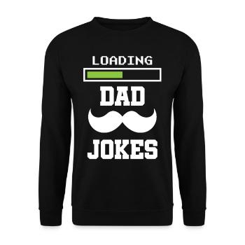 Papa Blague Papa Blague Père Blagues - Sweat-shirt Unisexe - noir - Devant - Alina (178cm) & Michal (187cm)