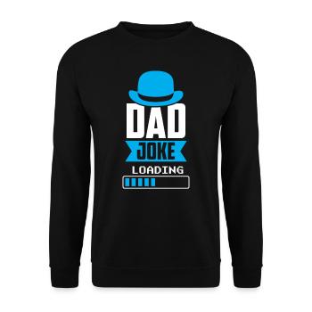 Papa Blague Papa Blague Père Blagues - Sweat-shirt Unisexe - noir - Devant - Alina (178cm) & Michal (187cm)