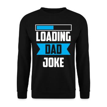 Papa Blague Papa Blagues Père - Sweat-shirt Unisexe - noir - Devant - Alina (178cm) & Michal (187cm)