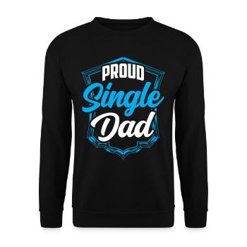 Fier parent seul parent seul parent seul parent - Sweat-shirt Unisexe - noir - Devant - Alina (178cm) & Michal (187cm)