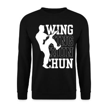 Wing Chun Trainer Martial Arts Martial Arts Training - Unisex Sweatshirt - black - Front - Alina (178cm) & Michal (187cm)