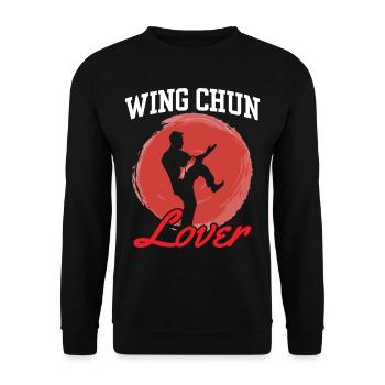 Wing Chun Lover Martial Arts Trainer Martial Arts - Unisex Sweatshirt - black - Front - Alina (178cm) & Michal (187cm)