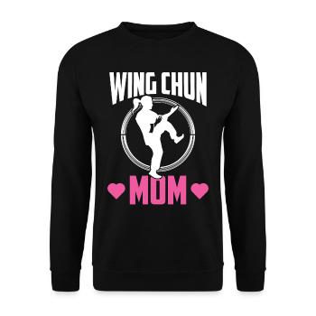 Wing Chun Mère Arts Martiaux Arts Martiaux Entraîneur - Sweat-shirt Unisexe - noir - Devant - Alina (178cm) & Michal (187cm)