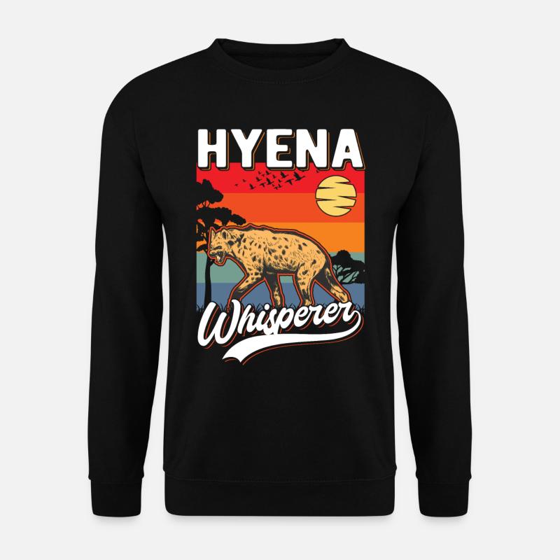 Hyène chuchotant Aardwolf Hyène - Sweat-shirt Unisexe - noir
