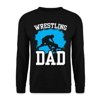 Lutteur Papa Lutteur Ringen Ringkampf Ringer - Sweat-shirt Unisexe - noir - Devant - Alina (178cm) & Michal (187cm)