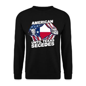Les Américains jusqu’à la sécession des Texans du Texas - Sweat-shirt Unisexe - noir - Devant - Alina (178cm) & Michal (187cm)