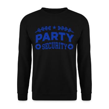 Party Security Security Security Guard - Unisex Sweatshirt - black - Front - Alina (178cm) & Michal (187cm)