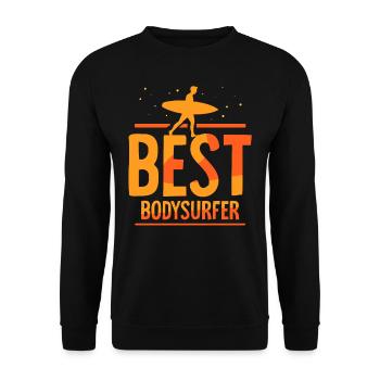 Best Bodysurfer Bodysurfing Bodysurfing Bodysurf - Unisex Sweatshirt - black - Front - Alina (178cm) & Michal (187cm)