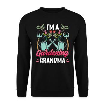 Je suis une grand-mère jardinière grand-mère grand-mère - Sweat-shirt Unisexe - noir - Devant - Alina (178cm) & Michal (187cm)
