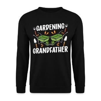Jardinage Grand-père Jardinier Grand-père Jardin - Sweat-shirt Unisexe - noir - Devant - Alina (178cm) & Michal (187cm)