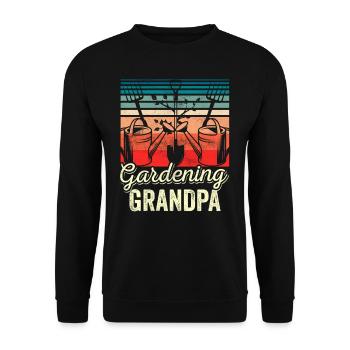 Jardinage Grand-père Jardin Grand-père Jardinier - Sweat-shirt Unisexe - noir - Devant - Alina (178cm) & Michal (187cm)