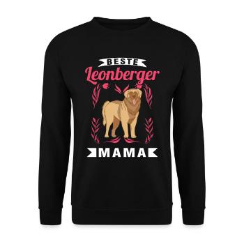 Meilleur(e) Leonberger Mama - Sweat-shirt Unisexe - noir - Devant - Alina (178cm) & Michal (187cm)