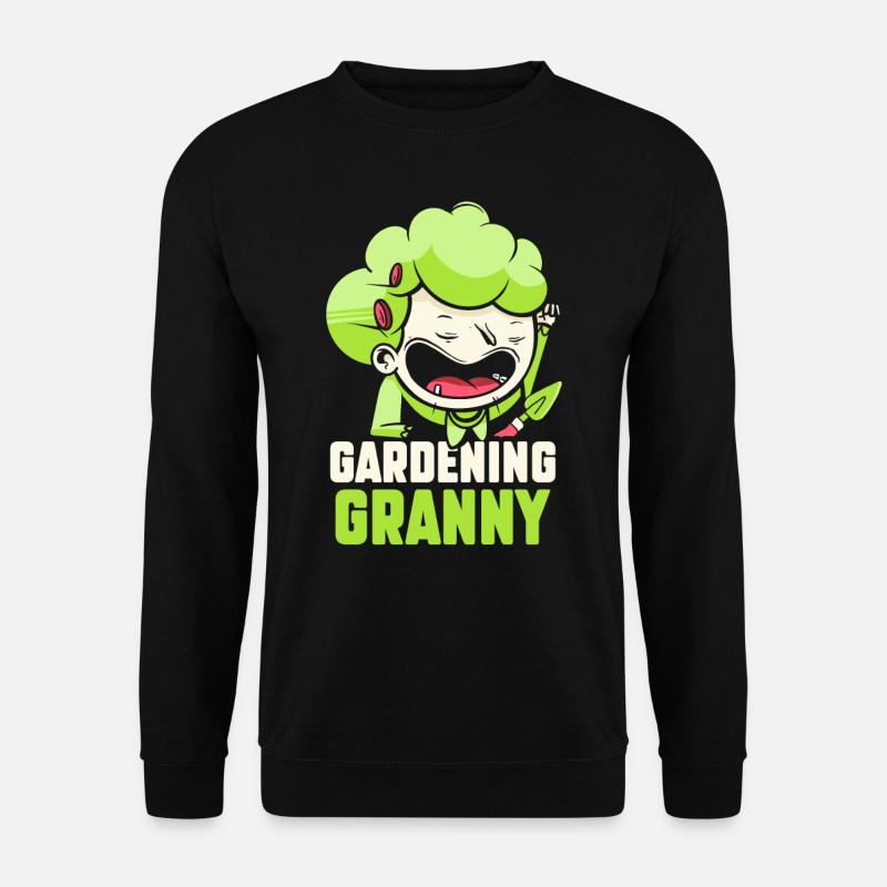 Gartenarbeit Oma Großmutter Gärtnerin Garten - Unisex Pullover - Schwarz